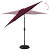 Garden Umbrella with LED Lights and Base 270 x 270 cm