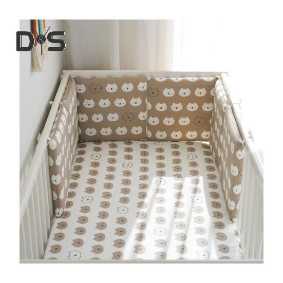 6 шт. противоударный дышащий мягкий чехол для детской кроватки, бампер для детской кроватки, регулируемая моющаяся мягкая подкладка для боковин