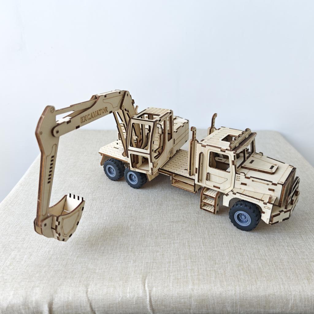 Деревянная 3D-головоломка Ручная работа DIY Модель-конструктор Настольное украшение Практическое занятие Подарок на день рождения или Рождество