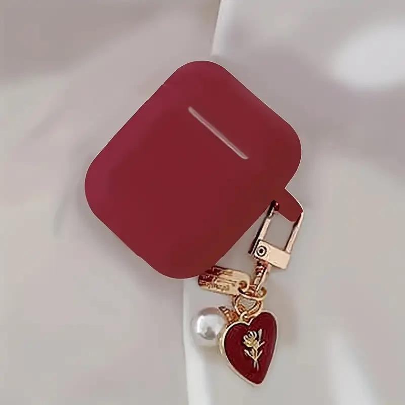 New AirPods1 protective case Pro1 Apple third-generation earphone case Wireless Bluetooth earphone case Big red silicone case