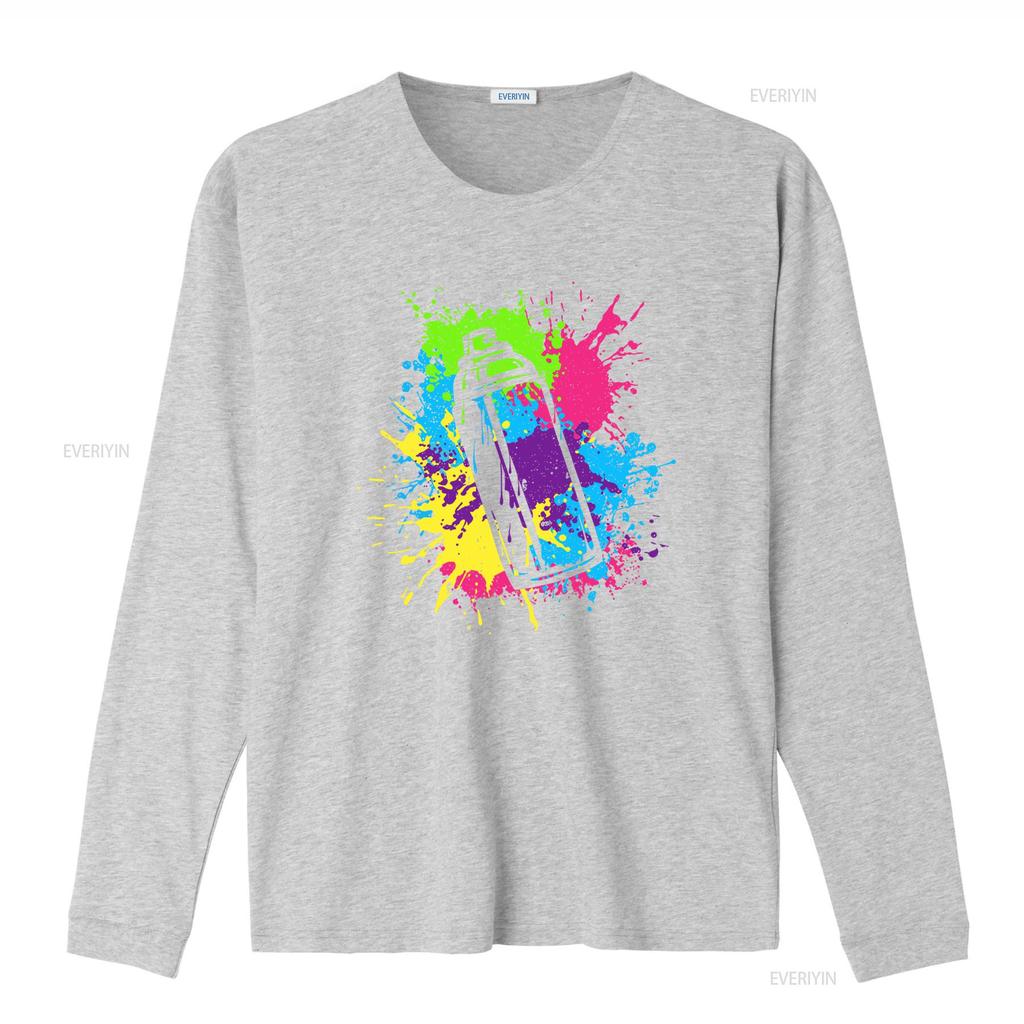 Fat Cap Graffiti Spray Paint Cans Street Art Artist T Shirt Colorful Design For Urban Style Vintage Washed Comfortable