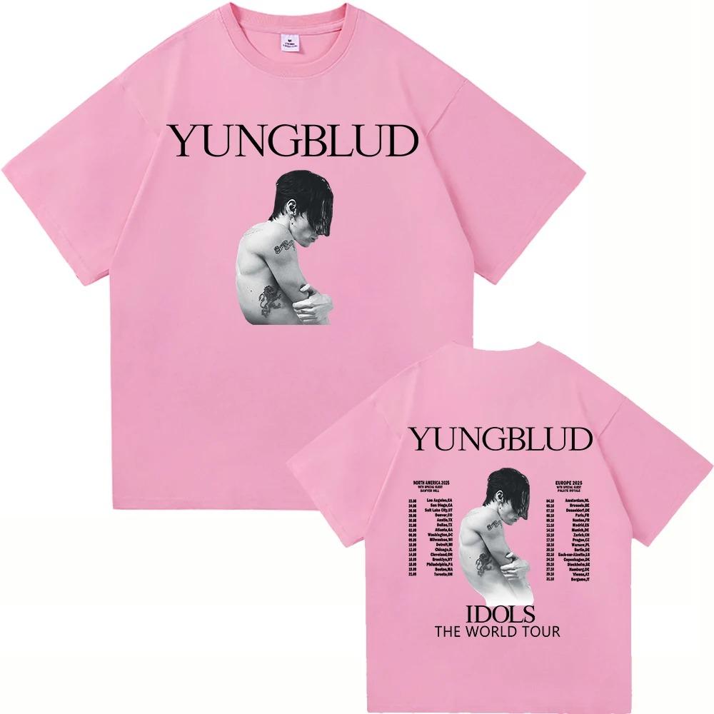 Yungblud Idols Мировой Тур 2026 Футболка Новая Мода Мужская Женская Хип-Хоп Эстетика Крылья Футболка Высокое Качество Крутые Хлопковые Футболки