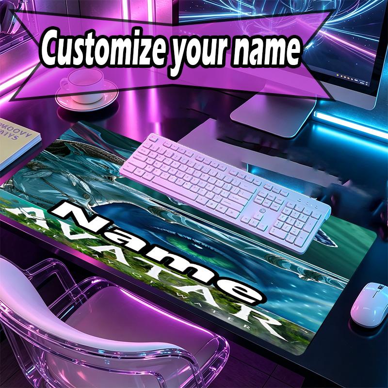 Custom Name Personalized Avatar Pattern Mousepad, Laptop PC Desk Mat, Decorative Desk Mat for Home Keyboard Pad Gift