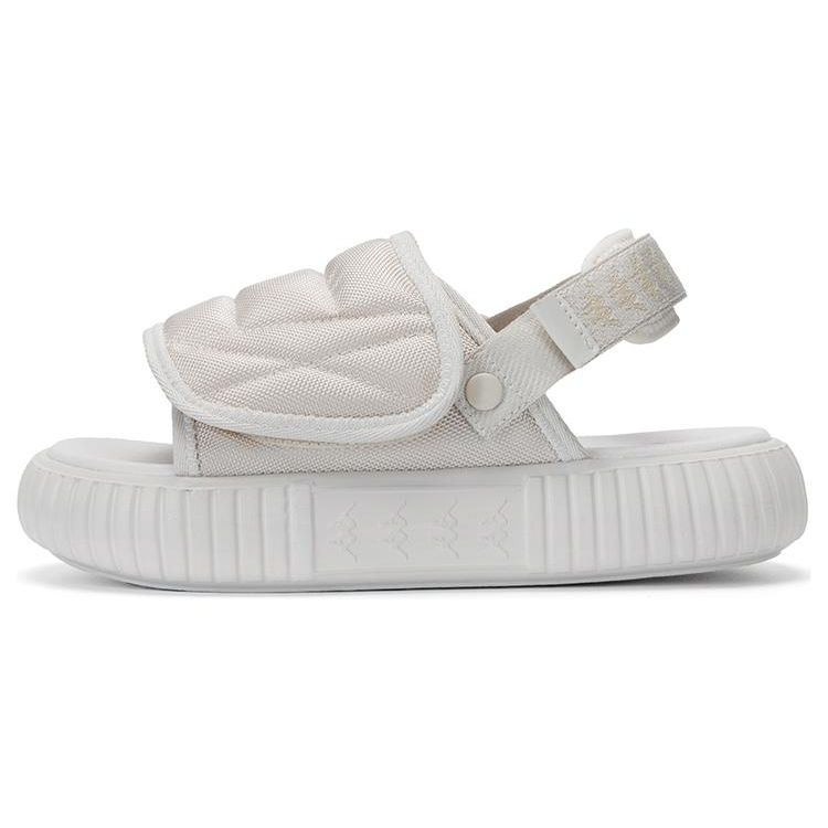 Kappa Outdoor Velcro Thick Sole Beach Shoes Sports Sandals Unisex Sandals Gray White K0DX5LL20-133