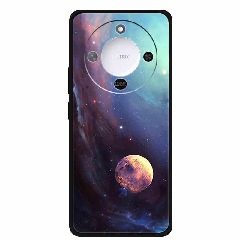 Чехол для Honor X70 5G Минималистичный Техно Стиль ТПУ Силиконовые Чехлы для Телефона для HonorX70 MTN-AN00 Свежие Цветы Бампер Крутой Мягкий fundas