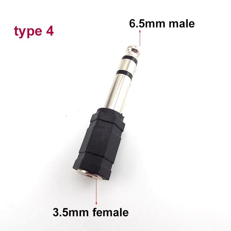 Никелированный 6,35 мм 6,5 мм 1/4" моно стерео штекер гнездо к 3,5 мм 1/8" штекер гнездо аудио разъем динамика 2/3 полюсный клеммный разъем