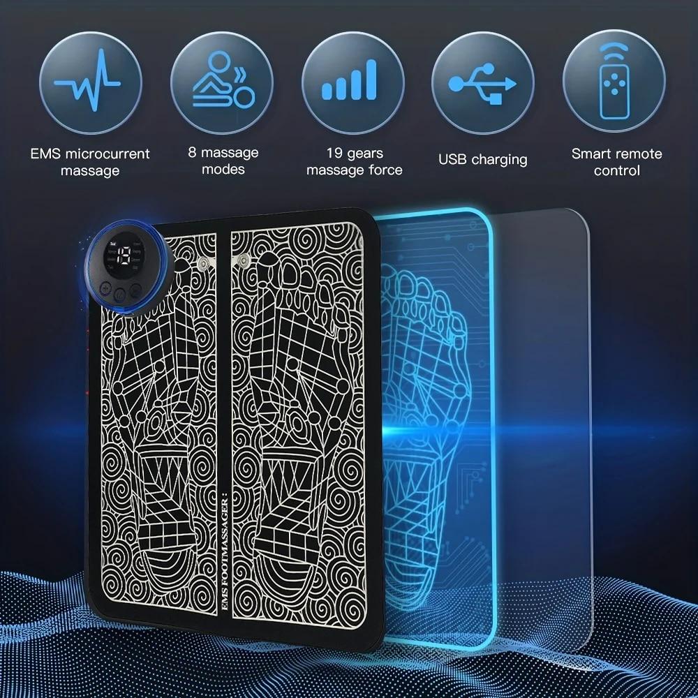 Пульт дистанционного управления электрический массажер для ног расслабление мышц складной перезаряжаемый массажер для ног для мужчин и женщин снятие усталости