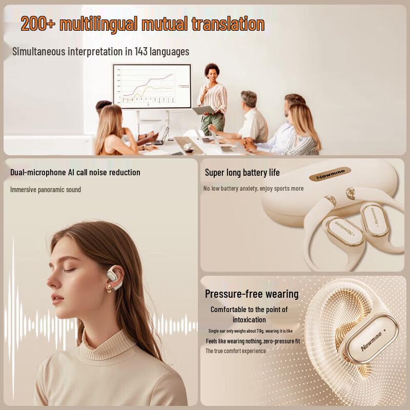 Newmine LY50 AI Smart Translation Earbuds