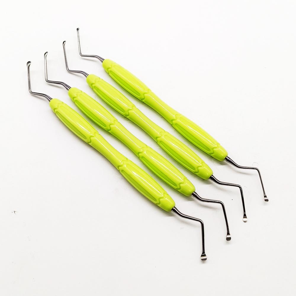 Высококачественная ручка для стоматологического скалера Ложка для чистки зубов Экскаватор Инструменты для реставрации Высококачественный инструмент-ложка с длинным наконечником