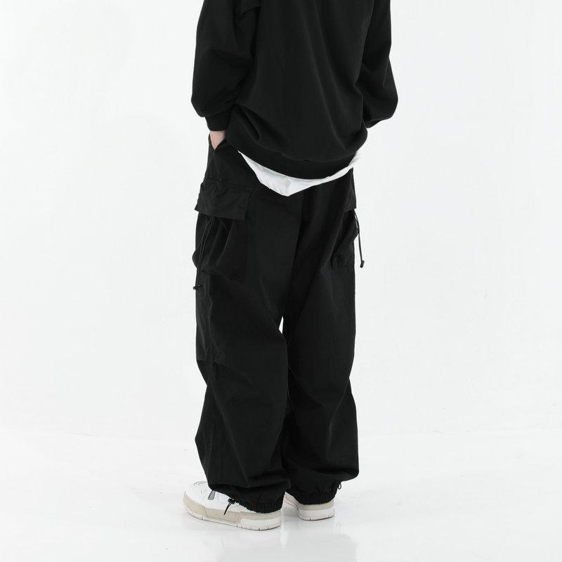 Уличная одежда, весенне-летние брюки-карго, мужские повседневные мужские брюки в стиле Харадзюку с эластичной резинкой на талии, широкие брюки для бега для мужчин