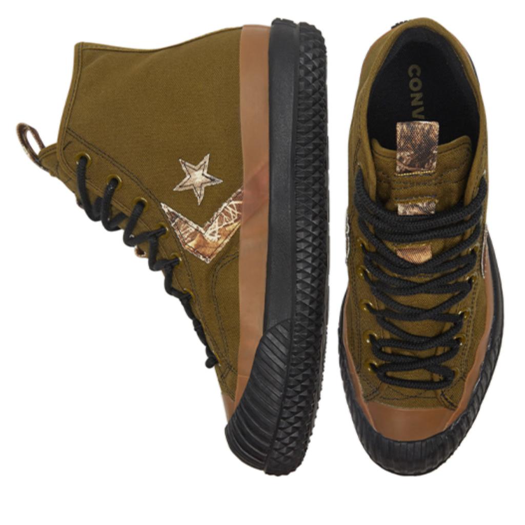 Converse 1970s Chuck Taylor All Star Bosey MC Round-toe Lace-up High-Top Espadrilles Unisex Olive Green