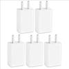 USB Сетевое Зарядное Устройство USB-A 5V 1A AC Адаптер Питания US Штекер для iPhone 16 Samsung Xiaomi Консоли Камеры Дорожные Адаптеры для Зарядки Телефона