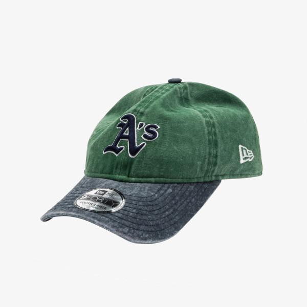 New Era Mlb Oakland Athletics Пигментная стирка Неструктурированная бейсболка Зеленая