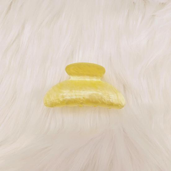 Женская заколка для волос, цвет конфет, геометрическая форма, большой размер, задняя часть, зажим для волос, аксессуары для волос