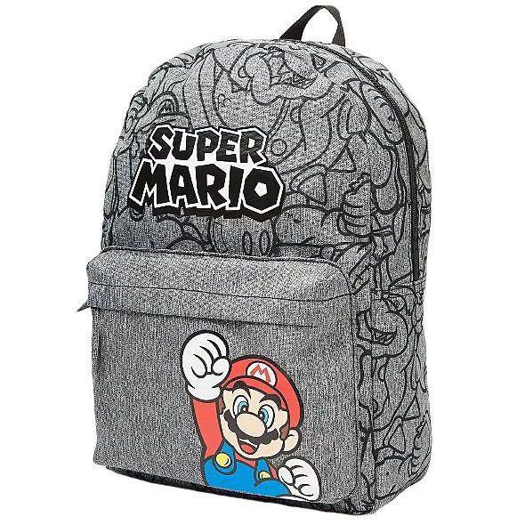 Super Mario Backpack with Front Pocket, 32x25x10 cm, Kids School Bag, Lightweight Durable Rucksack