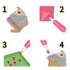 Алмазная мозаика SHEFEITE для детей - Набор для изготовления брелоков DIY, 15 шт. - Возраст 5+ - Разноцветный