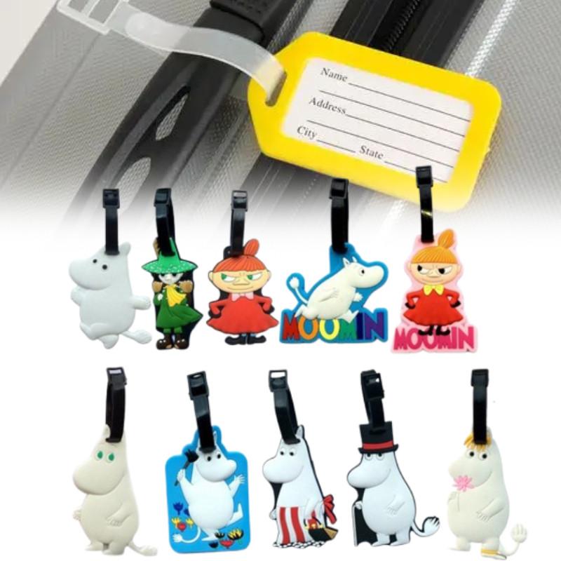 Муми-тролль Амиме Гиппо Пугало ПВХ Бирка для багажа с мультяшным рисунком для чемоданов