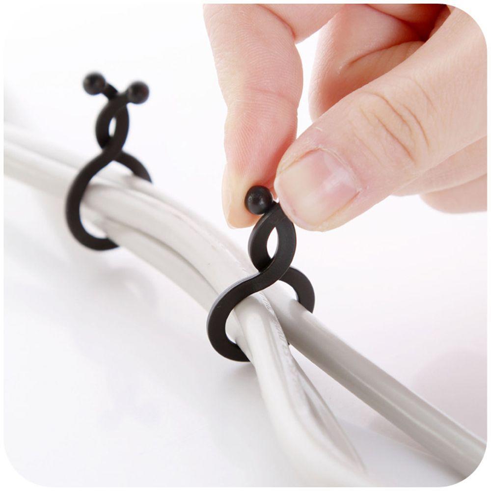 20/30 Pcs Office Thread Earphone Cord Wrap Wire Clip Twist Tie Cable Organizer Line Winder