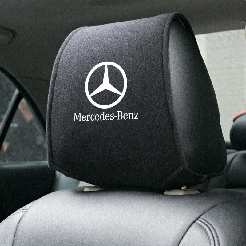 Car Seat Headrest Pillowcase Anti-Dirty Protective Cover For Mercedes Benz W203 W204 W205 W206 W212 CLK GLA B C E S Accessories HM9