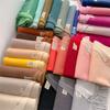 Double-Sided Imitation Cashmere Scarf Women'S Solid Color Warm Korean Version Couple Long Shawl Scarf