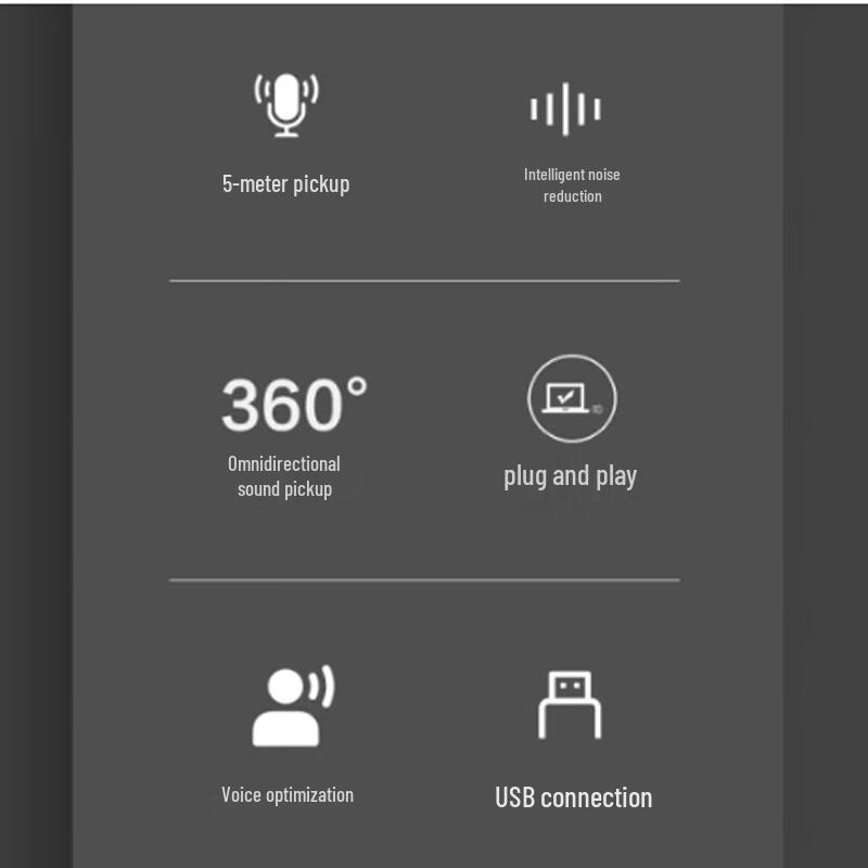 Всенаправленный конференц-микрофон Lenovo thinkplus (Китайская версия)