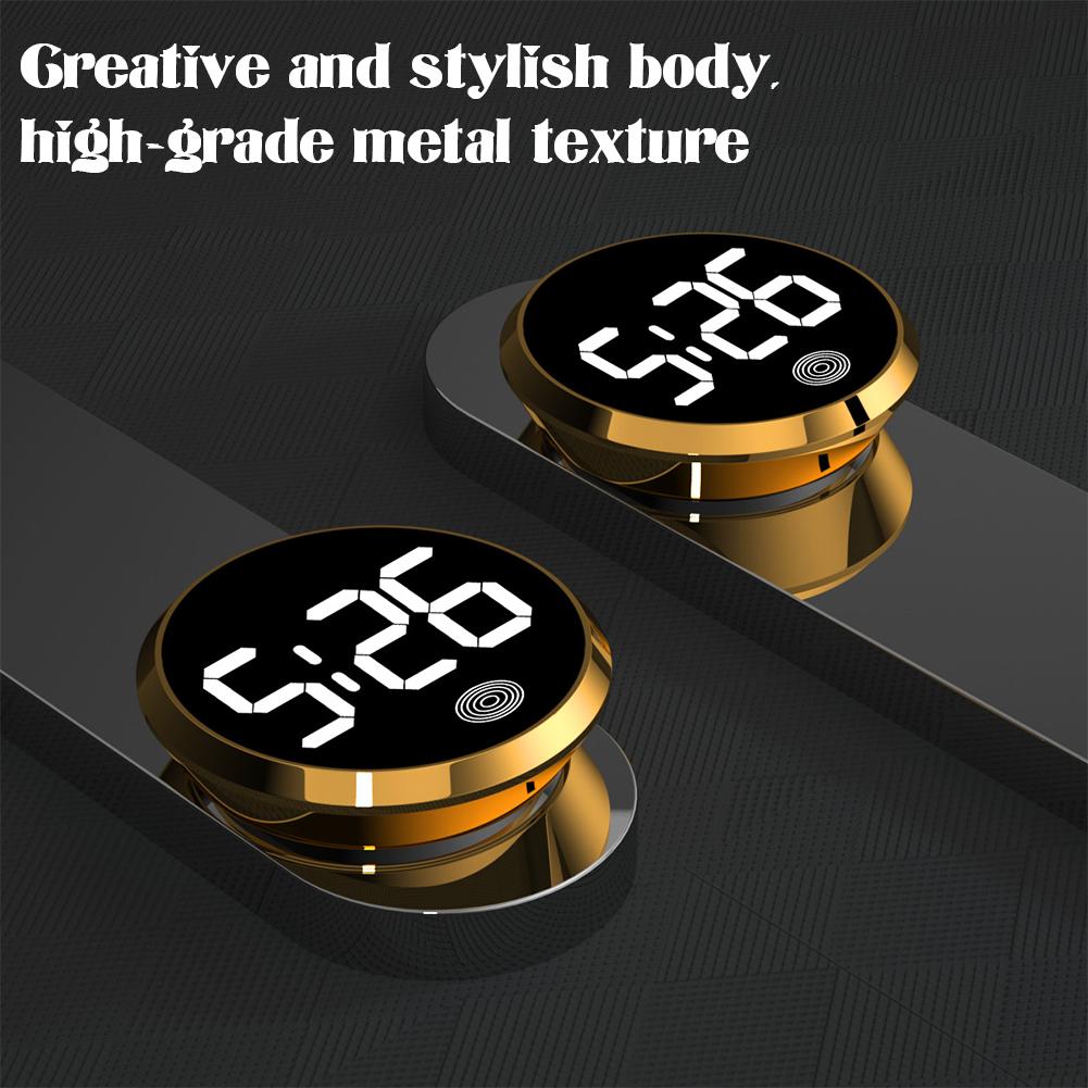 Светодиодные автомобильные часы, светящиеся 45 мм, мини-цифровые часы для автомобилей, водонепроницаемые электронные кварцевые часы, велосипедные часы для мотоцикла, аксессуары для приборной панели автомобиля