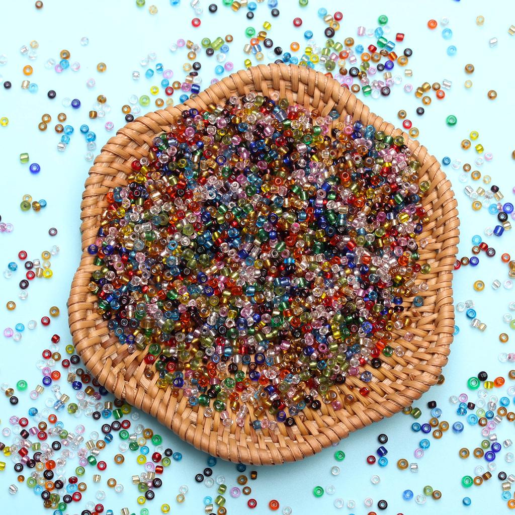 Home Party Supplies Loose Beads 2mm 3000PCS/Pack Material For DIY Bracelet Necklace Fashi Mini Beads Glass Bead Jewelry Making