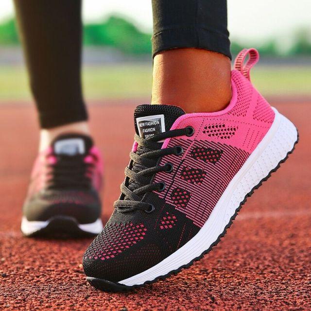 Women Casual Shoes Ladies Sport Shoes Breathable Walking Mesh Flat Shoes Woman White Sneakers Women Tenis Feminino Female Shoes