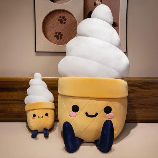 Плюшевая подушка в виде мороженого 30/60/100 см Милая мягкая кукла для девочек Поясничная поддержка для сна Мягкая обнимательная подушка для тела для кровати, общежития