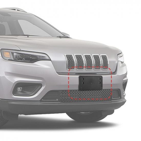 Front Nameplate Bumper Mount License Plate Bracket Holder for +Jeep Cherokee