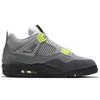 Кроссовки унисекс Air Jordan 4 Retro SE Neon 95 Серые Cool-Grey Volt CT5342-007