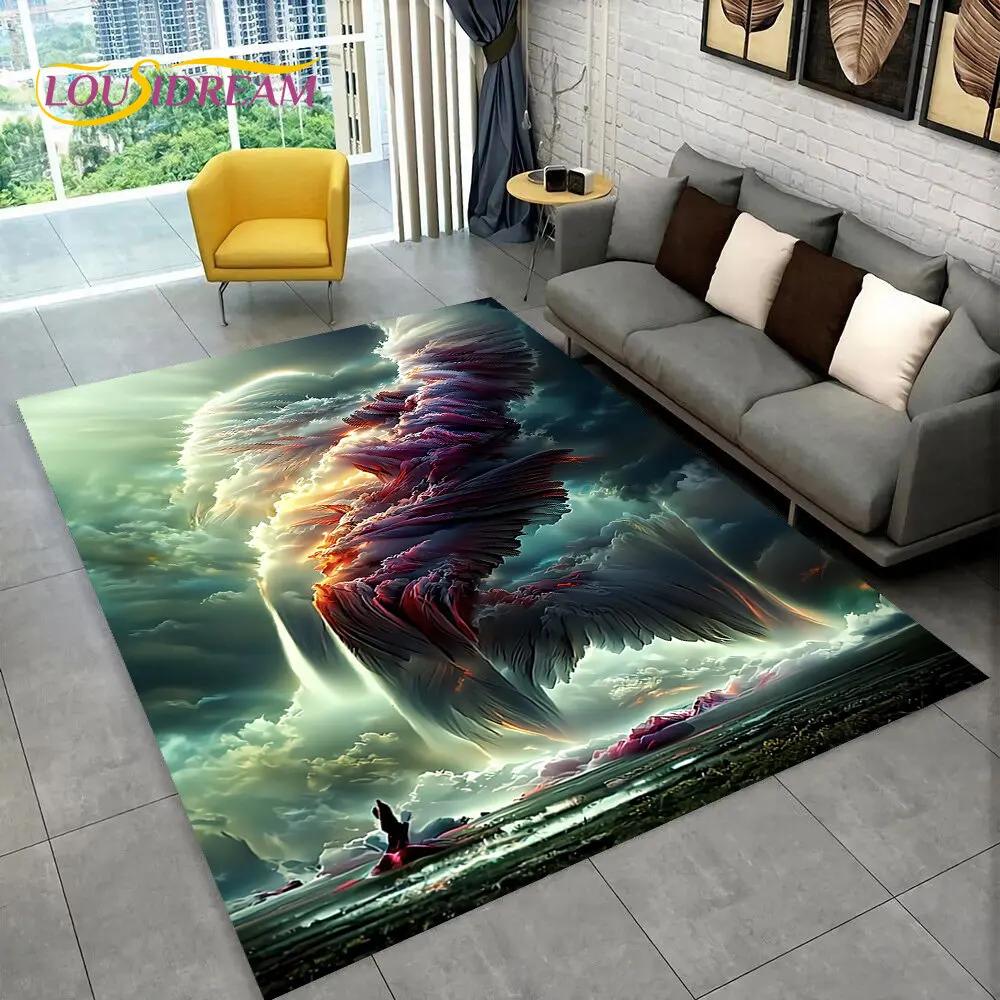 3D Natural, Tornado, Cloud Twister, большой коврик, ковер для гостиной, спальни, дивана, коврик для украшения, нескользящий напольный коврик