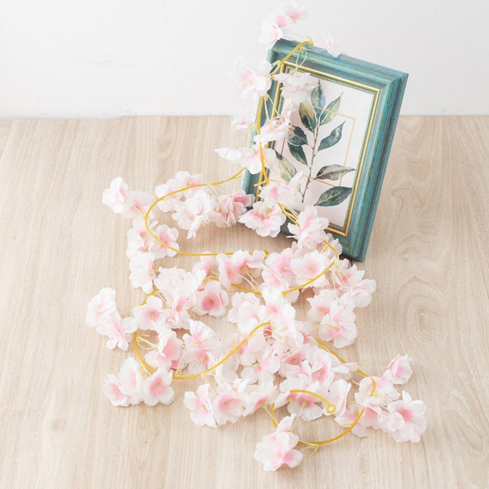 5 шт 187 см подвесные цветы гирлянда искусственные вишневые цветы лозы шелковые вишневые цветы гирлянда на открытом воздухе для свадебной вечеринки домашний сад арка декор