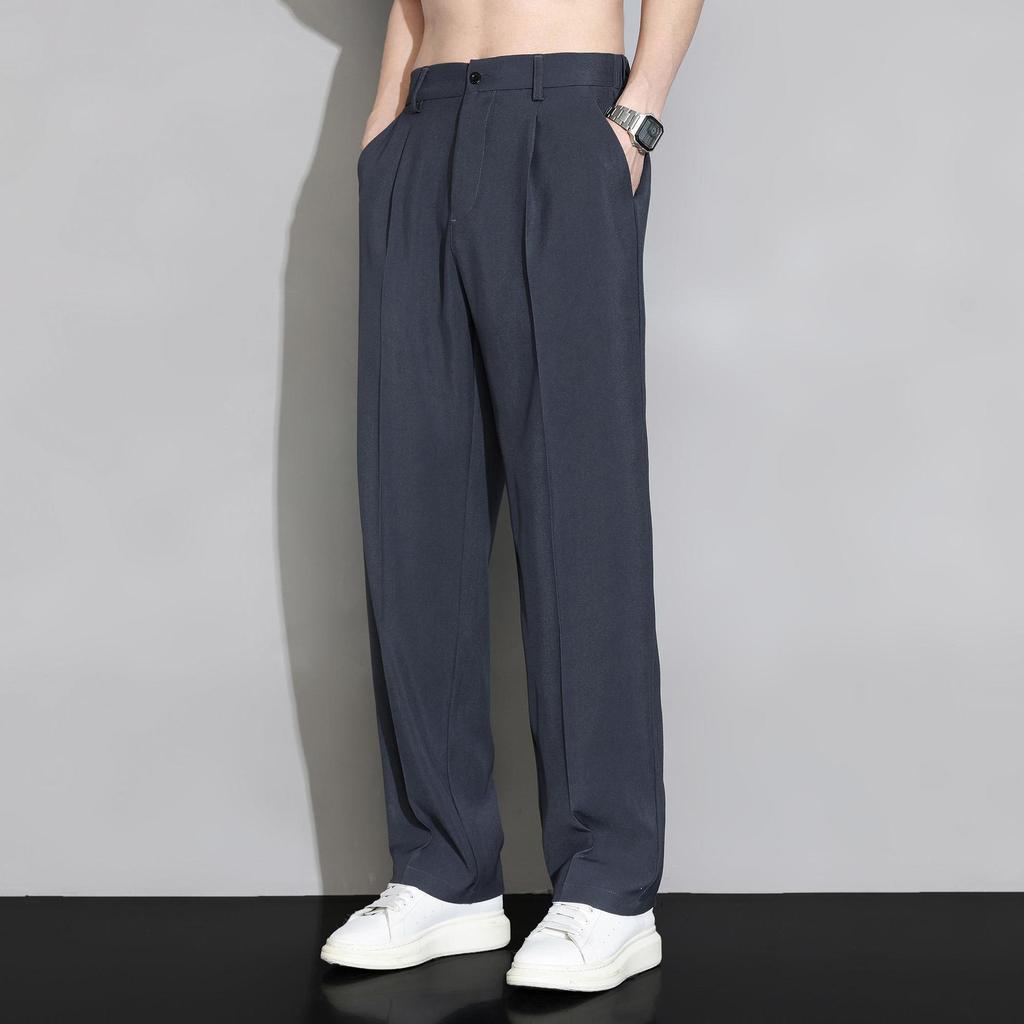 Men's Small Trousers Soft Casual Pants Sweatpants Stretch Pants Pork Pants Loose Quick-Drying Sweatpants with Pockets Men's Casual Household Pants