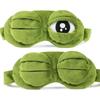 2Pcs Sleep Eye Mask for Women Kids, Shinywear Eye Mask for Sleeping Cute Sad Frog Blindfold Plush Funny Eye Shade Cover