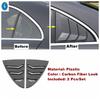 Black / Carbon Fiber Rear Window Louvers Spoiler Panel Cover Trim Accessories For Benz A Class W177 A200 A220 Sedan  - 2024
