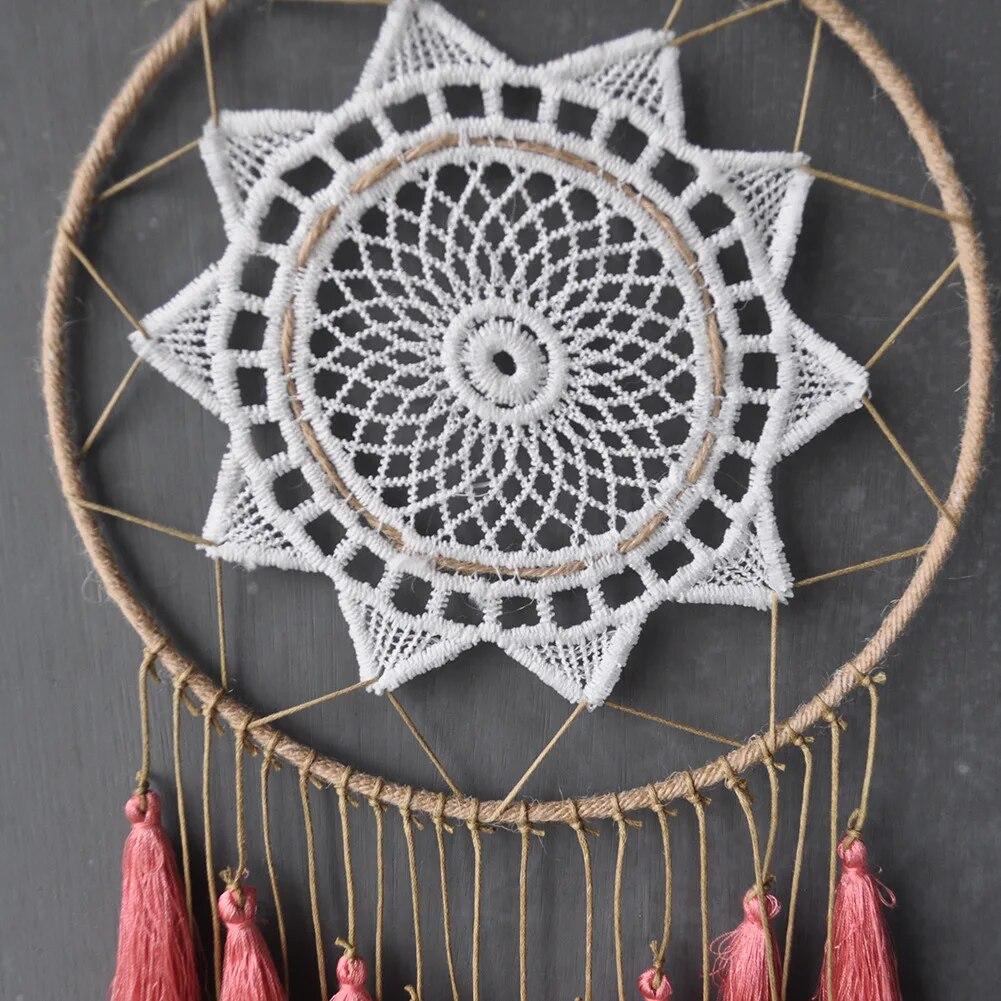 INS Nordic Boho Decor Tassel Handmade Woven Wall Hanging Creative Wind Chimes Decoration Pendant Home Decoration Accessories