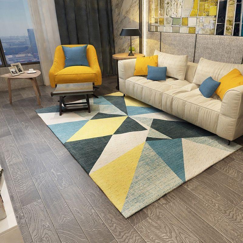Геометрический узор, Прочный и мягкий коврик большой площади для спальни, гостиной, декоративный коврик для пола для помещений/улицы различных размеров