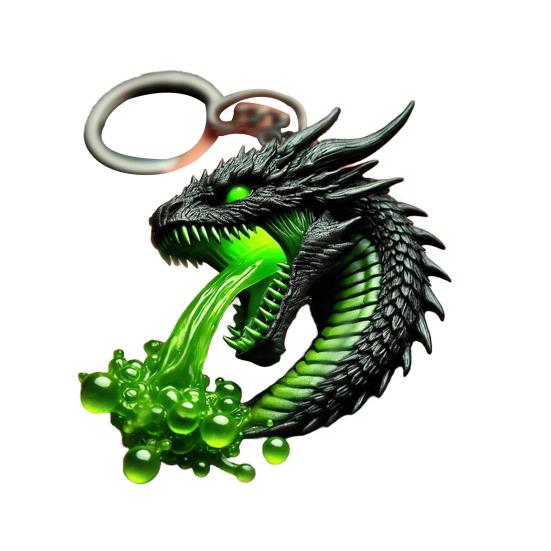 Акриловый брелок-подвеска в форме 3D дракона для детей и взрослых, сумка, чемодан, телефон, многофункциональное подвесное украшение