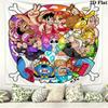 Тканевое панно с Манки Д. Луффи из One Piece Эстетичное настенное панно Печатный тканевый плед Декоративные панно для спальни гостиной Домашний декор