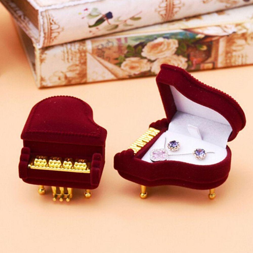 New Earring Pendant Wedding Velvet Piano Ring Box Storage Box Ring Box Gift Case