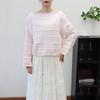 Autumn and Winter New Bead Design Soft Waxy Loose Knitted Sweater Top Sweet Gentle Wind Sweater Pullover Woman