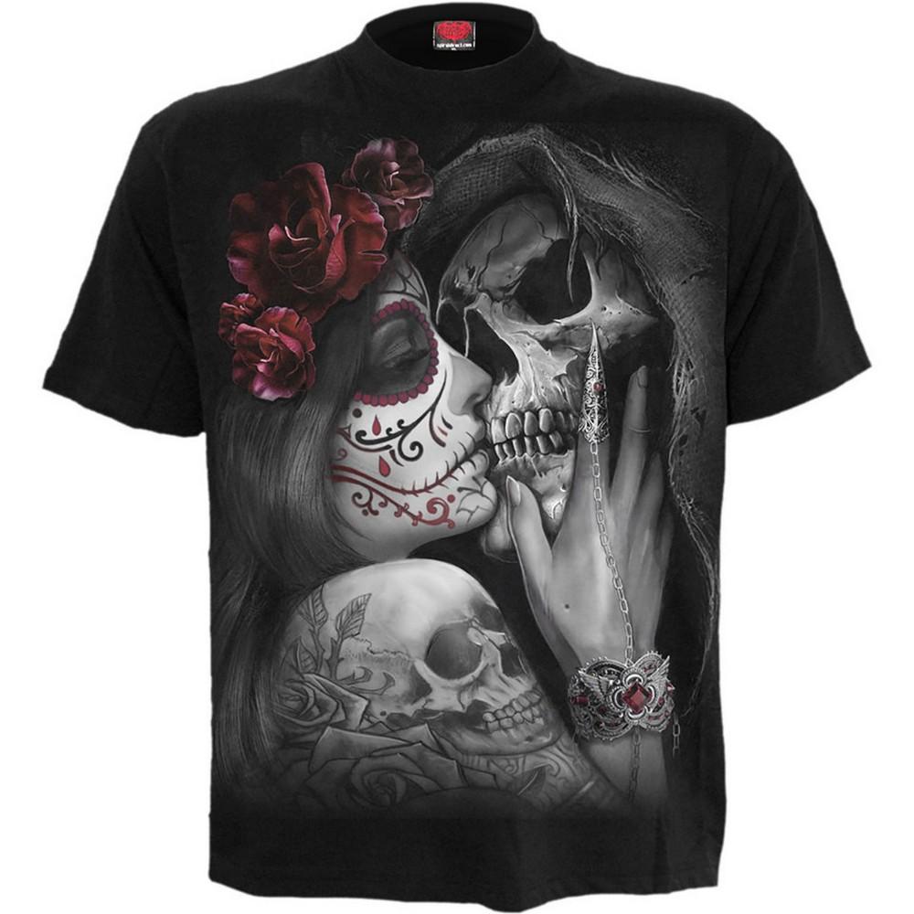 Spiral Direct Unisex Adult Dead Kiss Back Print T-Shirt