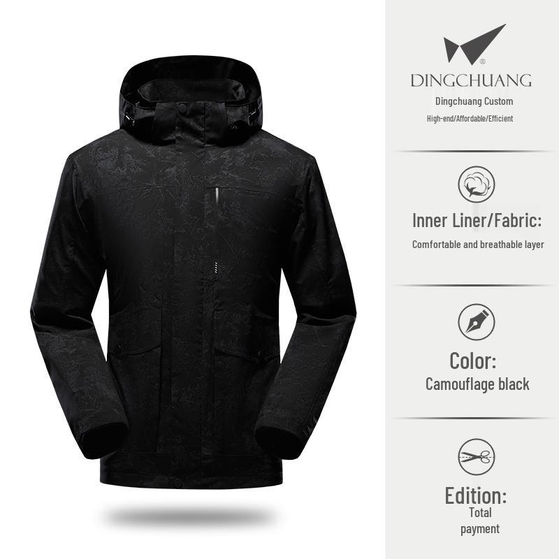 Ветровка с капюшоном и вышивкой для Toyota Honda, рабочая одежда для улицы - Легкая куртка на молнии