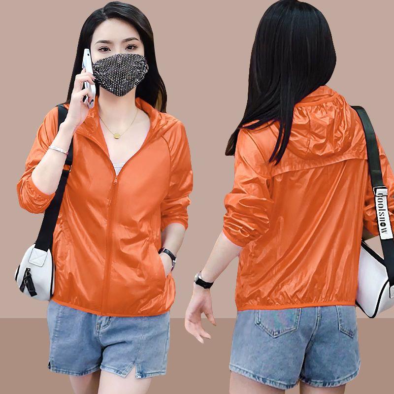 Breathable Hooded Sun Protection Clothing for Women In Summer - Loose Fit and Slimming Sunscreen Shirt Fashionable Short Jacket