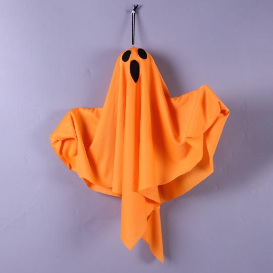 Хэллоуинские украшения для улицы, жуткие подвесные знаки с привидениями, с гирляндами на батарейках