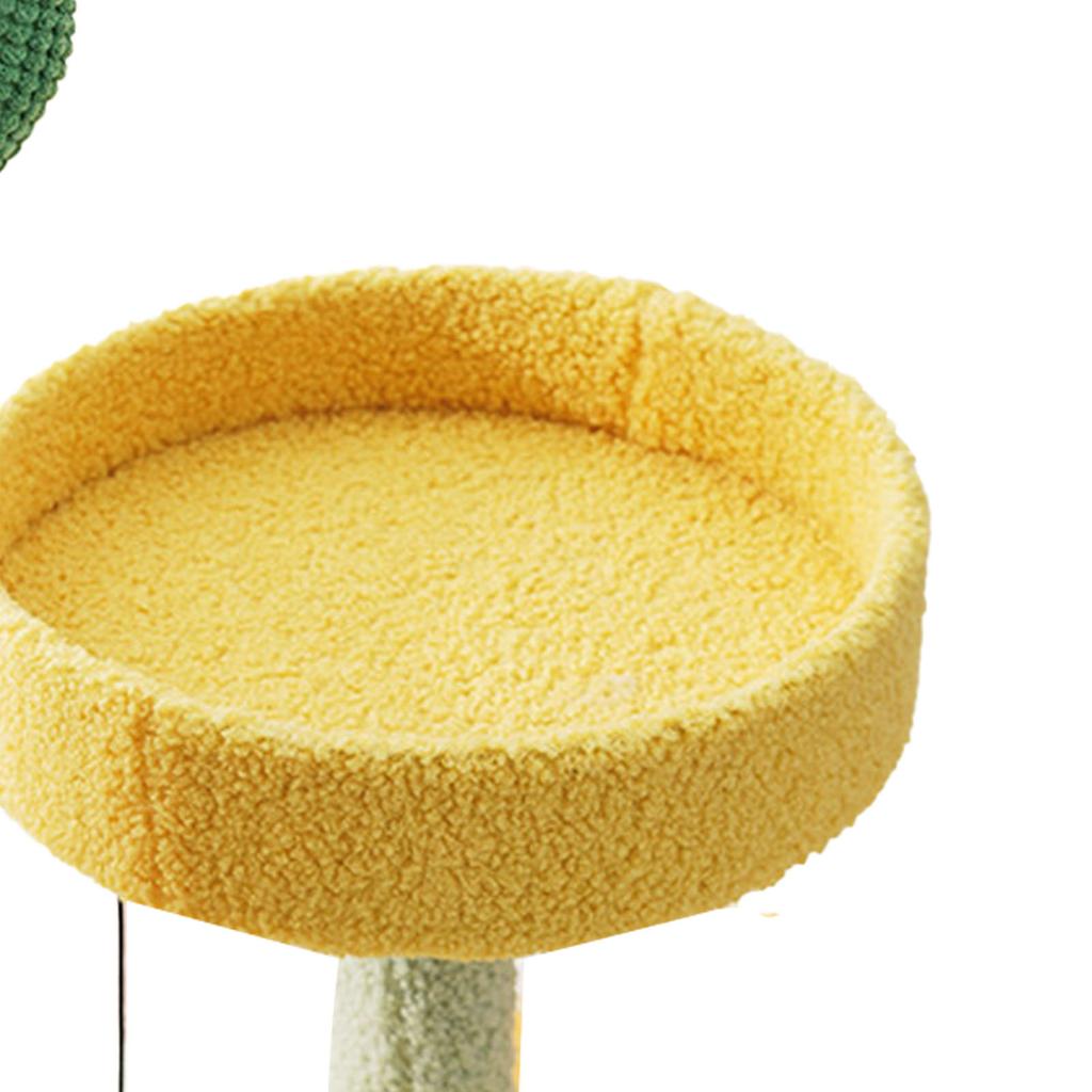Cat Tree with Sisal Scratching Post Cactus Shape Multifunctional Breathable Cat Climbing Stand for