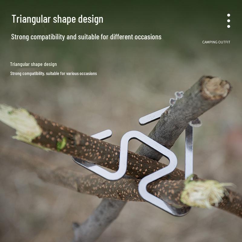 Ультралегкий S-образный нескользящий крючок из нержавеющей стали для использования на открытом воздухе