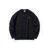 Li Ning Campus Series Letter Round Neck Pullover Sweatshirt Unisex Sweatshirt Black YWDT311-2