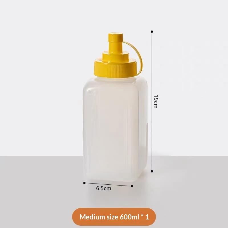 Dustproof Squeeze Condiment Dispenser Wide Mouth Sauce Bottle 600/800/1000ML for Restaurant Catering Outdoor Camping